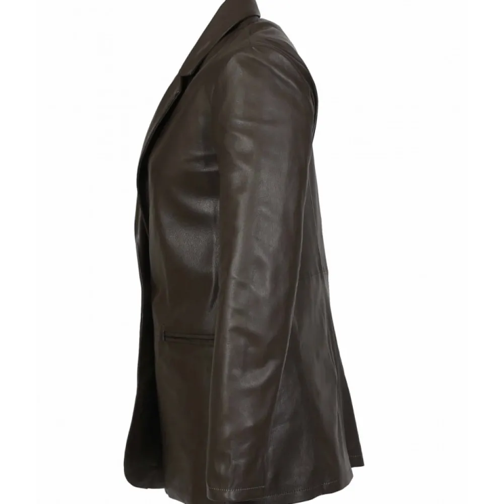 Meg Marron- Blazer En Cuir Veritable De Mouton^OAKWOOD Cheap