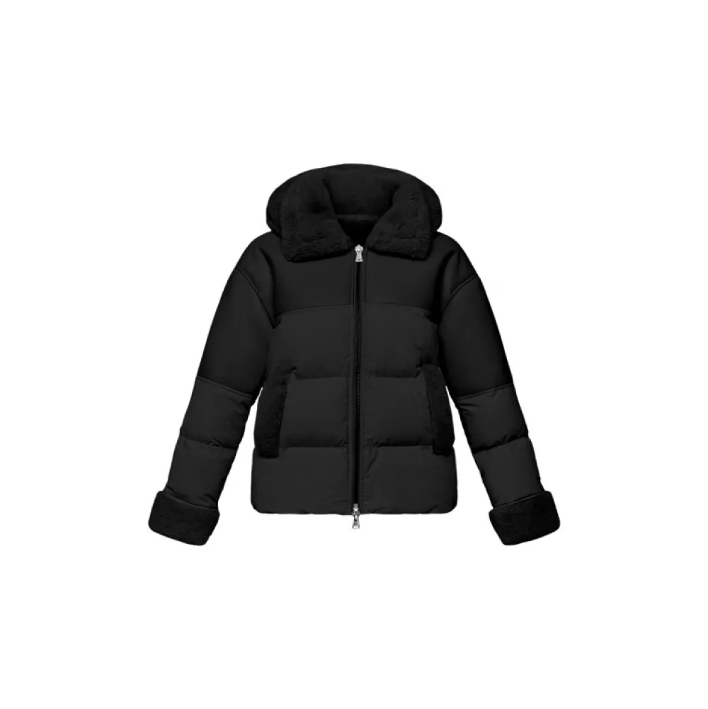 Mina Noir - Blouson En Fausse Fourrure / Nylon^OAKWOOD Best