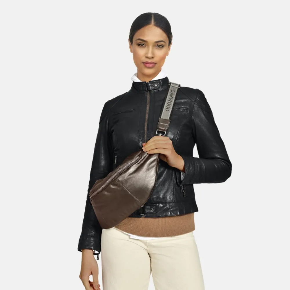 Murillo Metal Gold - Sac En Bandouiliere En Cuir Veritable^OAKWOOD Discount