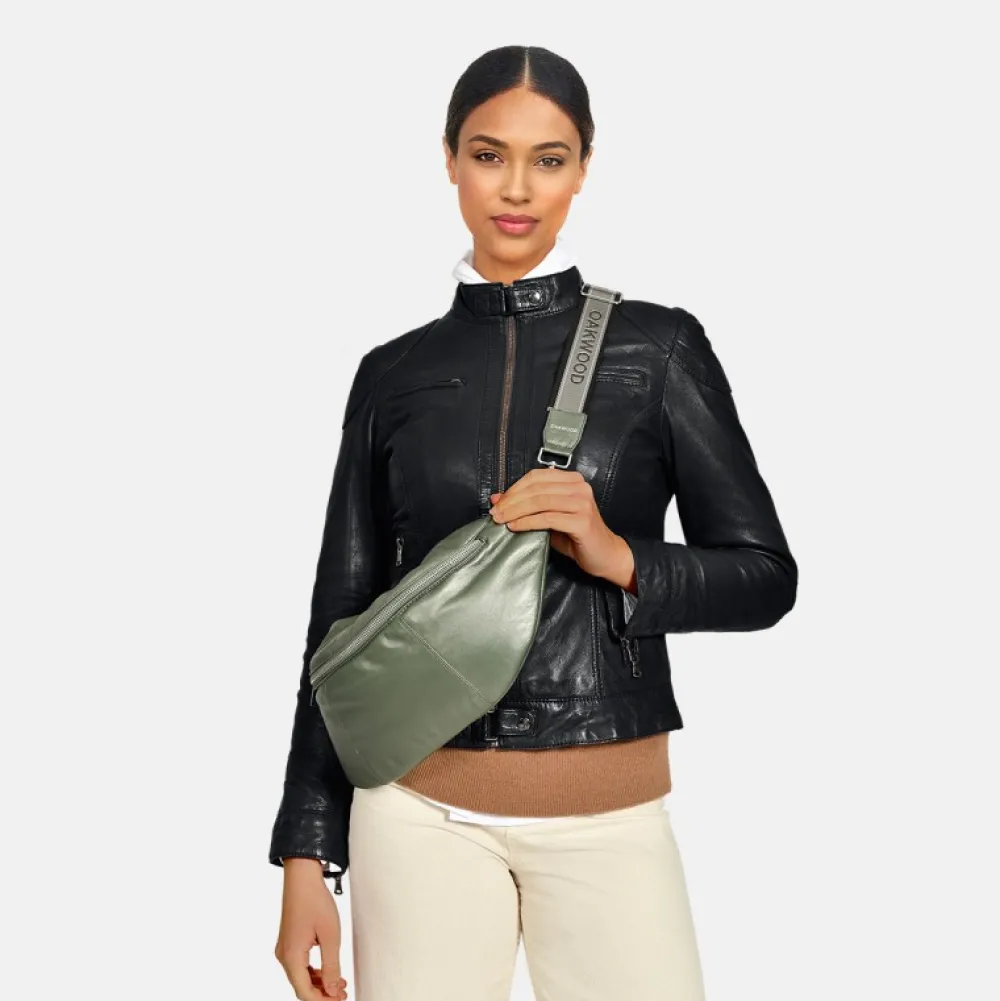 Murillo Metal Vert Fonce - Sac En Bandouiliere En Cuir Veritable^OAKWOOD Discount