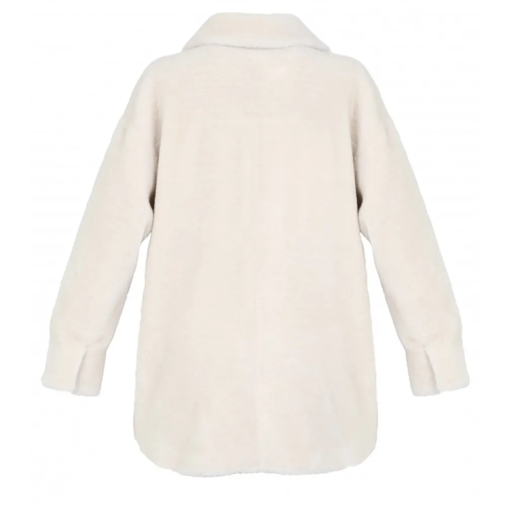 Perfume Neige Kaki - Manteau Surchemise Reversible Effet Mouton Retourne^OAKWOOD Best