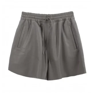 Pick Mastic - Short Taille Elastique En Cuir Veritable^OAKWOOD New