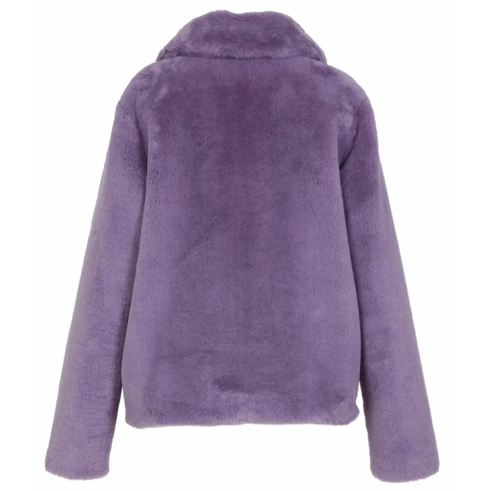 Possession Violet Clair - Manteau Court En Fausse Fourrure^OAKWOOD Sale