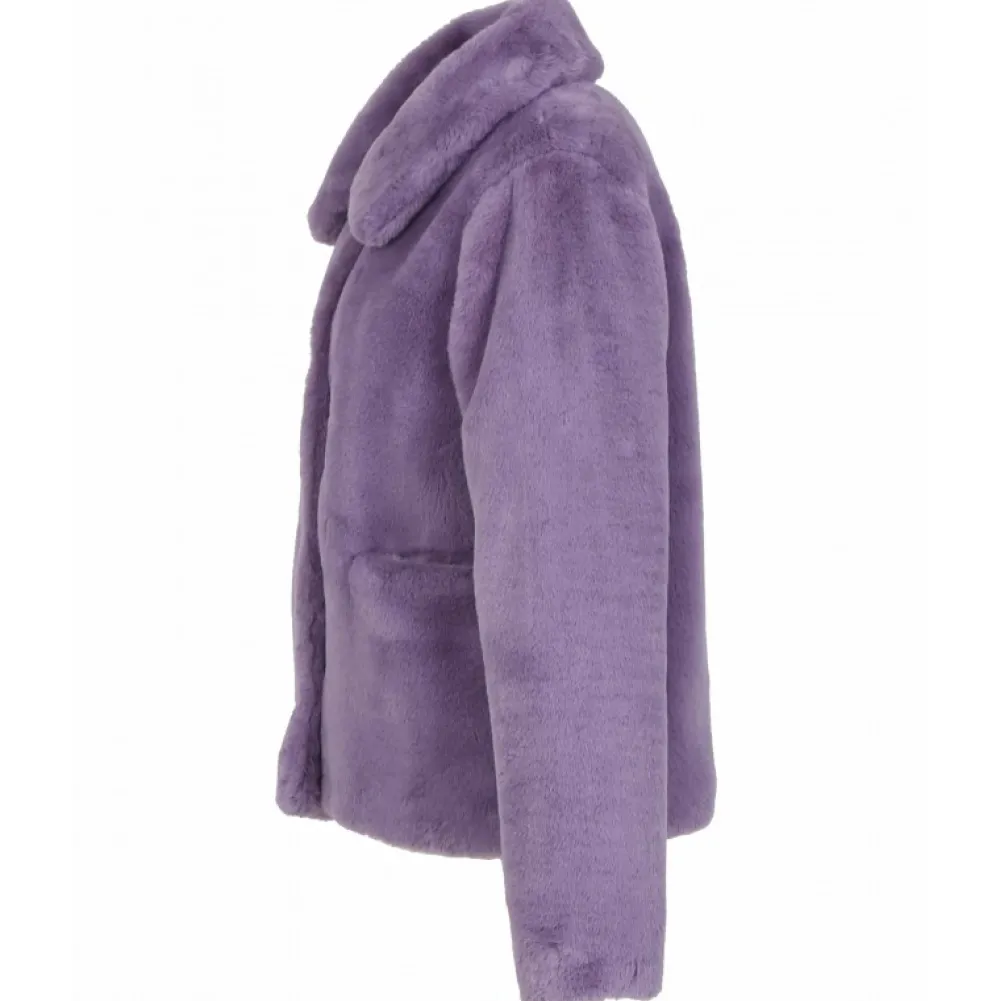 Possession Violet Clair - Manteau Court En Fausse Fourrure^OAKWOOD Sale