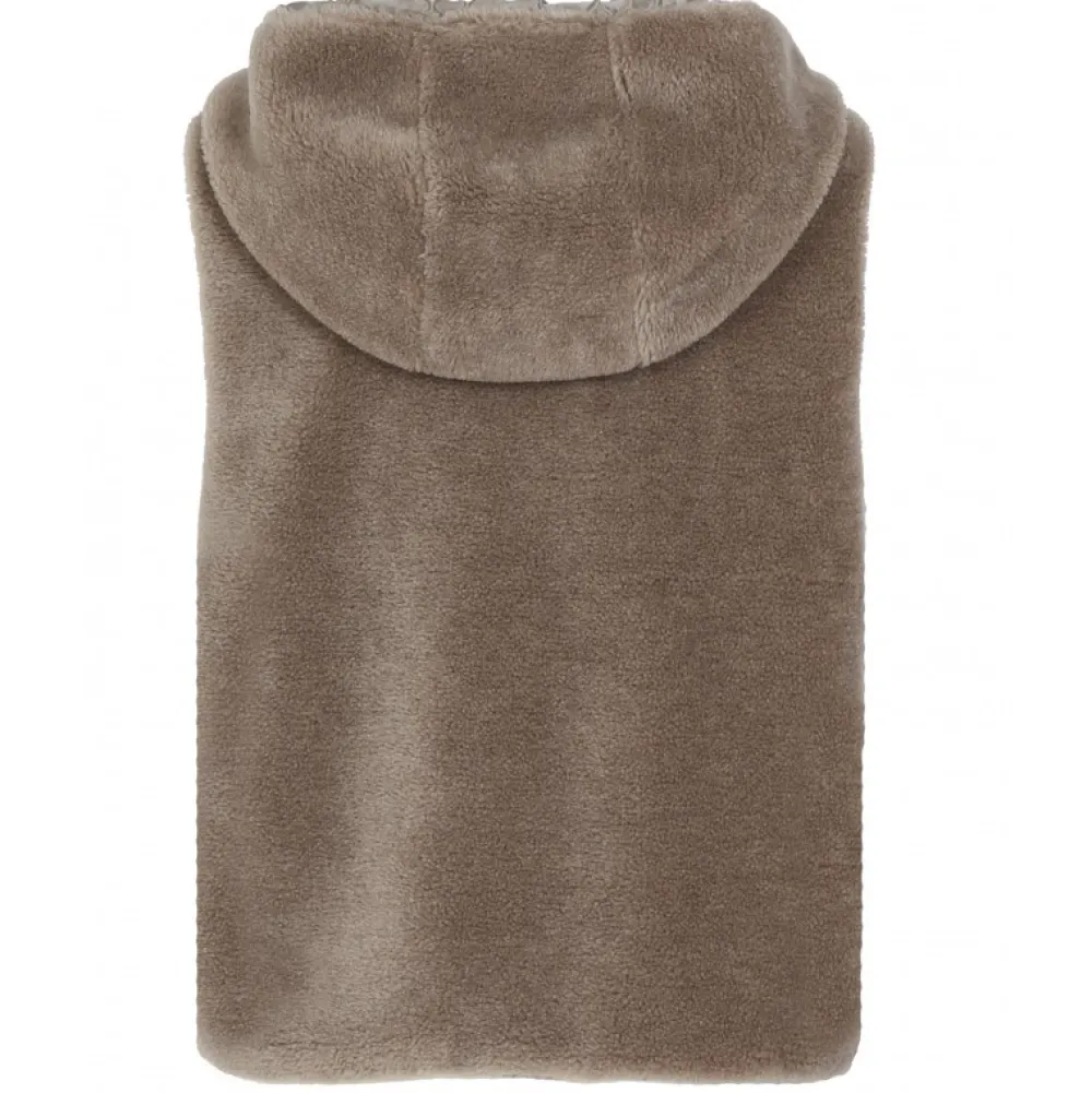 Smiley Taupe - Gilet Sans Manche En Fausse Fourrure 100% Laine / Nylon^OAKWOOD Online