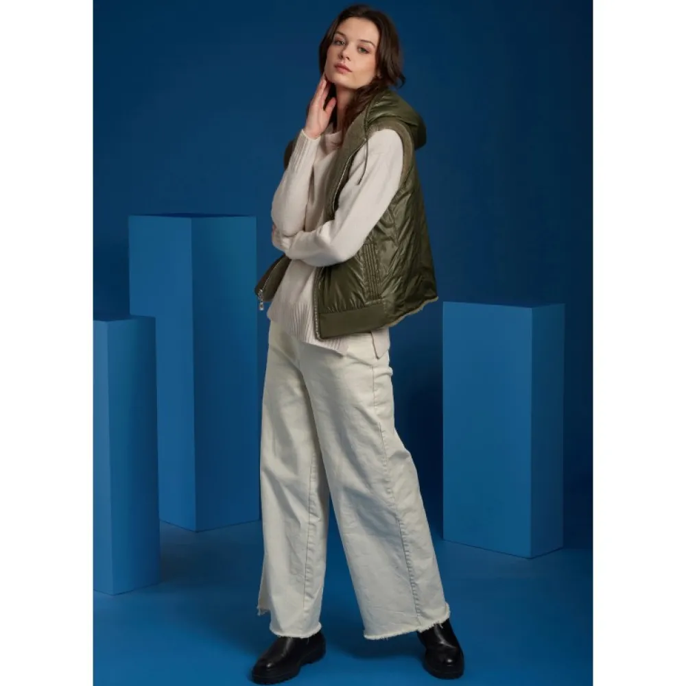 Smiley Vert Pale - Gilet Sans Manche En Fausse Fourrure 100% Laine / Nylon^OAKWOOD Hot