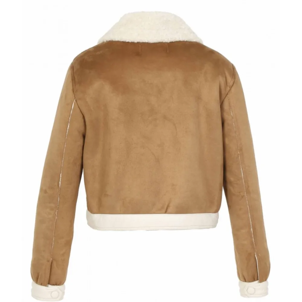 Tower Tan - Veste Courte Effet Mouton Retourne^OAKWOOD Outlet