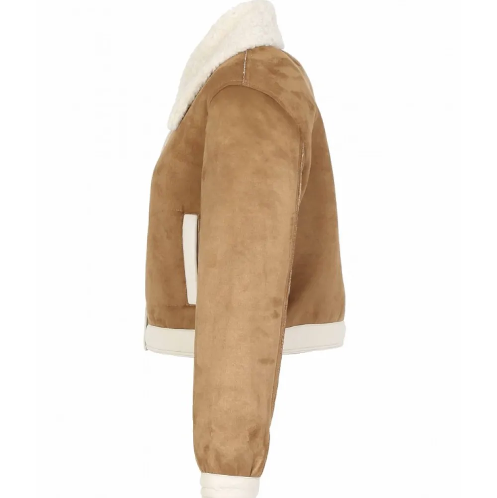 Tower Tan - Veste Courte Effet Mouton Retourne^OAKWOOD Outlet